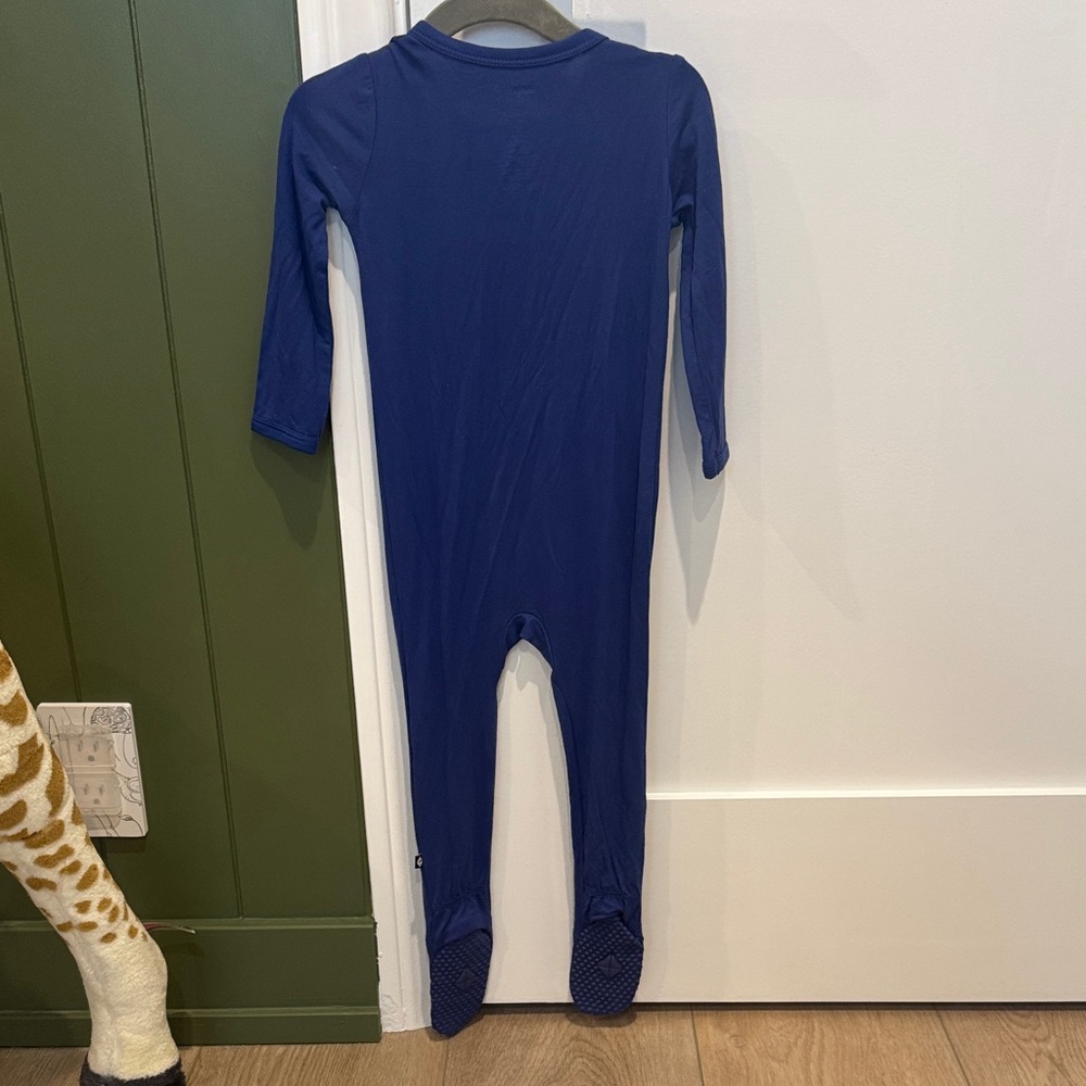 Kyte BABY Navy Kids Footie - Picture 3 of 3